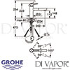 Grohe Concetto Single-Lever Sink Mixer Dimensions